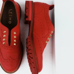 L’F SHOES RED borchie 10c