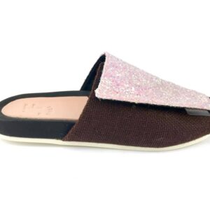 L'F SHOES ciabatta PINK GLITER