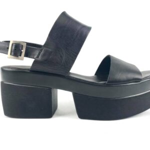 ARTIGIANATO DEL BORGO sandalo nero