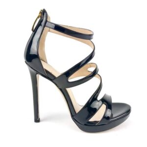 GIANMARCO F sandalo incrociato vernice nero