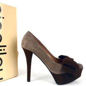 NINALILOU decolette fiocco marrone