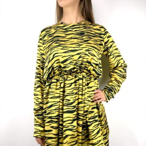 5RUE abito zebrato giallo