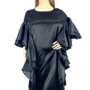 DOU DOU abito nero plissè