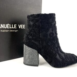 EMANUELLE VEE tronchetto tacco argento