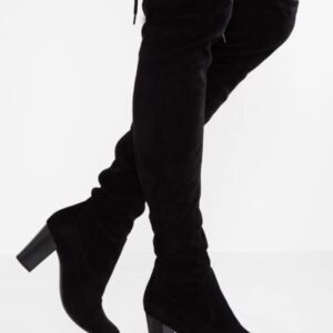 SCHUTZ - Stivale Winter Suede Stretch Black