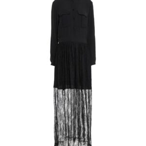 MARIUCCIA MILANO abito crepe e pizzo 17ma31478