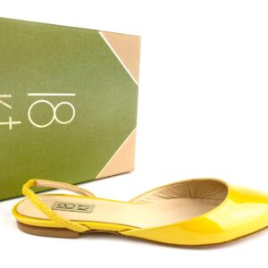 18 KARATI scarpa vernice perlata giallo