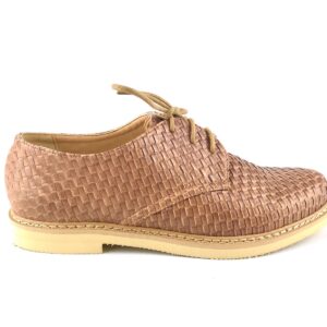 FRANCESCO MILANO scarpa cuoio intrecciato