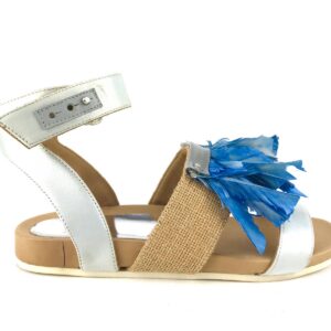 L'F SHOES sandalo piume