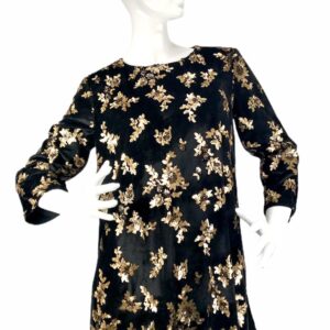 1-ONE top ciniglia e paillettes V-0117