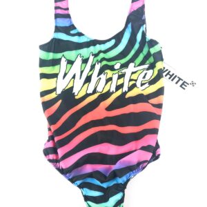 YLENIA WHITE costume body zebra