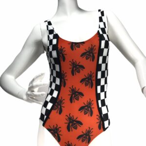 YLENIA WHITE costume intero scacchi