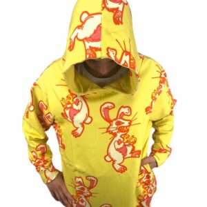 YLENIA WHITE felpa donna rabbit gialla