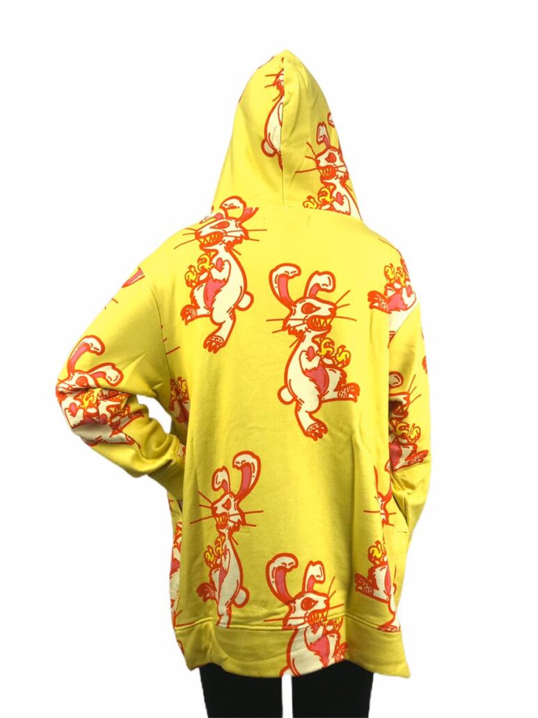 Ylenia white felpa donna rabbit gialla 3