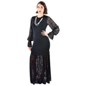 MARIUCCIA MILANO abito tricot e pizzo 17MA31408