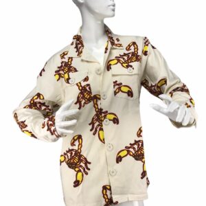 YLENIA WHITE camicia denim bianca scorpioni