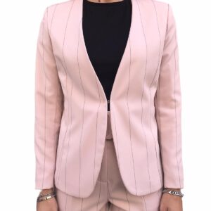 CAIPIRINHA giacca rosa gessato