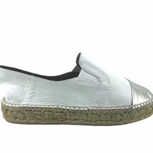 CARMEN SAIZ espadrillas bianco - platino
