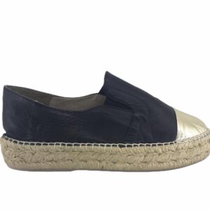 CARMEN SAIZ espadrillas nero - platino