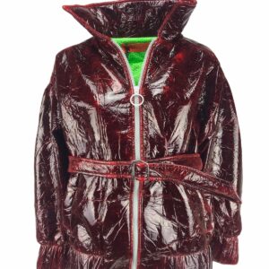 YLENIA WHITE giubbotto ecopelle porpora