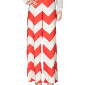 YLENIA WHITE pantapalazzo zig zag