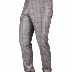 BERWICH pantalone quadri grigio