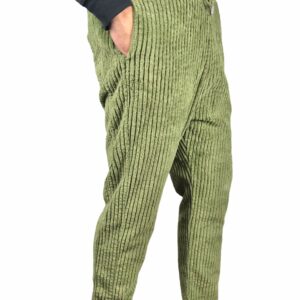 DERRIÉRE pantalone velluto oliva