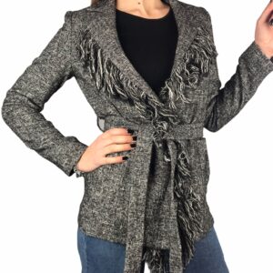 SUOLI giacca frange lana