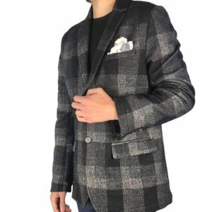 KOON giacca quadri grey