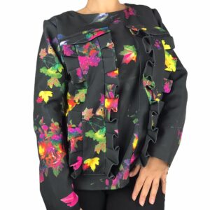 TOLERANCE maglia rouge fiori