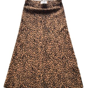 ESSENTIEL ANTWERP leopard jacquard skirt