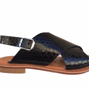 STRINGART ciabatta pitone nero