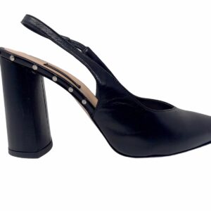 ANDREA PINTO scarpa nappa nera borchie