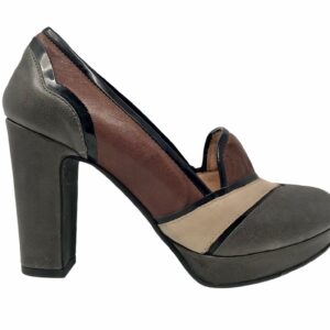 CHIARINI BOLOGNA scarpa con tacco tricolore