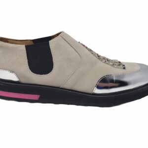 L'F SHOES sneakers argento panna