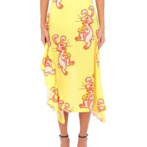 YLENIA WHITE gonna  asimmetrica rabbit