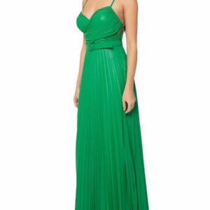 FABIANA FERRI abito lungo verde 30276