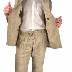 LABORATORI ITALIANI abito doppiopetto lino