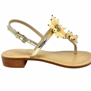 SARÀ LOPEZ infradito gioiello crema 1875