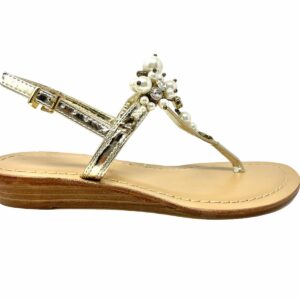 SARA LOPEZ infradito gioiello platino 1871