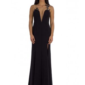 SOANI abito lungo nero 701944