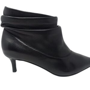 EMANUELLE VEE stivaletto pelle nero punta