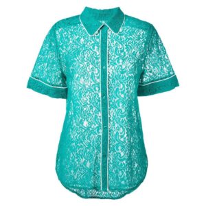 ESSENTIEL ANTWERP camicia in pizzo verde