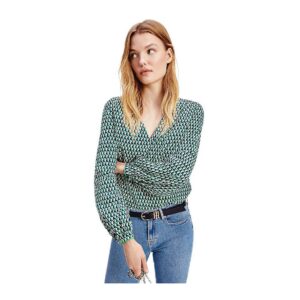 TOMMY HILFIGER blusa poplin green