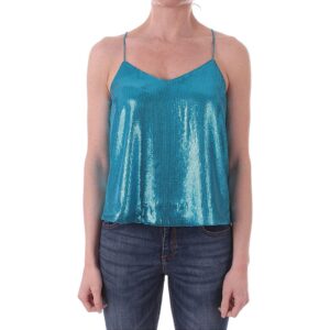 TWINSET MY TWIN top full paillettes Vivid Blue