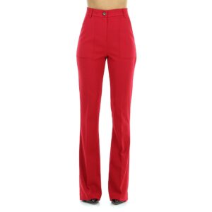 MANILA GRACE pantalone a zampa rosso P520