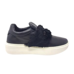 PRATIVERDI sneakers NU2 slipon fascia pelliccia