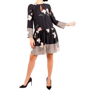 RUE8ISQUIT abito fiore rosa