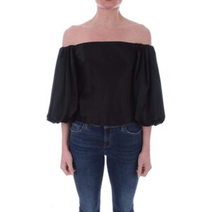 Blusa nera satin PINKO