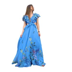 FOR COSTUME abito azzurro fantasia
